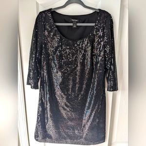Black Sequin Mini Dress White House Black Market